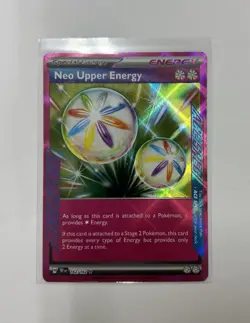 Neo Upper Energy Pokemon Card - Temporal Forces 162/162 ACE SPEC Holo Rare NM - Image 1