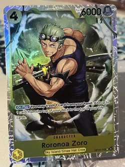 Roronoa Zoro SR ENGLISH ONE PIECE Card Adventure on KAMI’s Island OP15 - Image 1