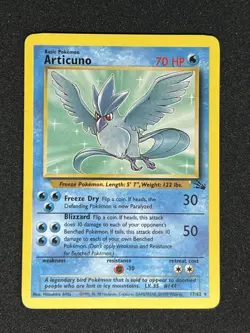 Articuno 17/62 WOTC Fossil - Non-Holo Rare Pokemon Card LP - Image 1