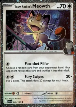 Team Rocket's Meowth (Cosmos Holo) Holo Common Miscellaneous Cards & Products 14 - Image 1