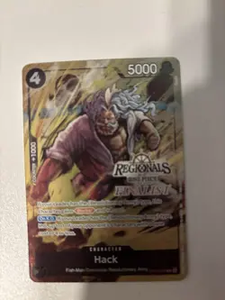 Hack (Regionals Finalist Card Set 26-27) OP12-089 One Piece Promotion Cards Foil - Image 1