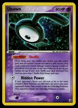 Pokemon Card - Unown (E) Unseen Forces E/28 Holo Rare - Image 1