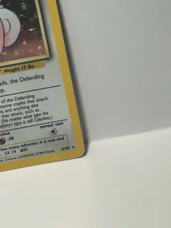Pokemon TCG Clefairy Base Set Holo Rare 40 HP Card 5/102 English - Image 5