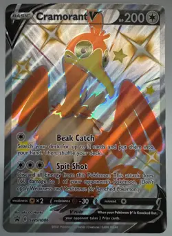 Pokemon oversize card Black Star Promo Cramorant V - Image 1