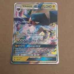 Pokemon Vikavolt GX 45/145 SM Guardians Rising Ultra Rare Full Art Holo Card - Image 1