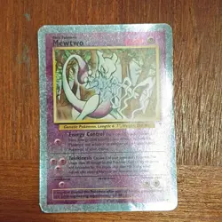 Pokemon Mewtwo S4/S4 Jumbo Cards Reverse Holo Promo Oversized Box Topper - Image 1