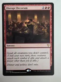 Disrupt Decorum X1 C17 MTG Commander 2017 - Image 1