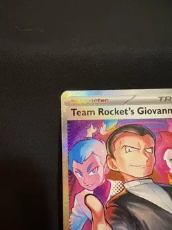 Pokemon TCG Destined Rivals Team Rockets Giovanni Card 238/182 Sir Near Mint - Image 2
