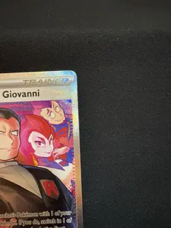 Pokemon TCG Destined Rivals Team Rockets Giovanni Card 238/182 Sir Near Mint - Image 3