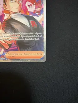 Pokemon TCG Destined Rivals Team Rockets Giovanni Card 238/182 Sir Near Mint - Image 4