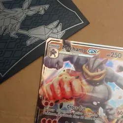 Pokemon Machamp GX 64/147 SM Burning Shadows Ultra Rare Holo Card - Image 4