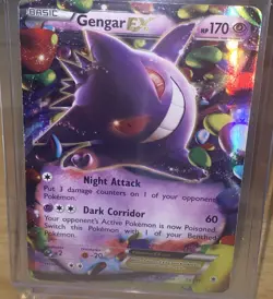 Pokemon Gengar EX 34/119 XY Phantom Forces Ultra Rare Full Art Holo - English - Image 1