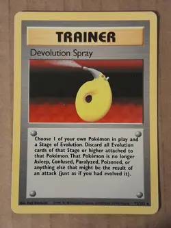 Pokemon Devolution Spray 72/102 Base Set Unlimited LP See Pictures - Image 1