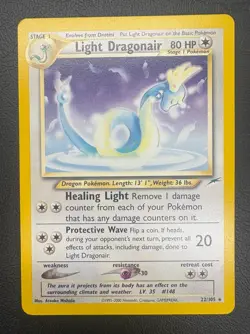 Light Dragonair - 22/105 Neo Destiny - WOTC Unlimited - Pokemon TCG - 2000. LP - Image 1