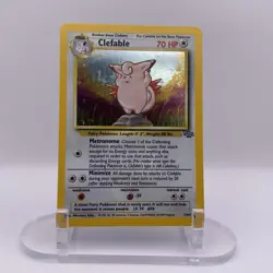 Clefable 1/64 Jungle Holo Rare LP - Excellent WOTC Pokemon TCG Vintage Single - Image 1