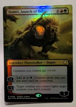 Domri, Anarch of Bolas (Borderless) Commander: Bloomburrow Foil - MTG RARE - Image 1