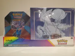Pokemon TCG Chilling Reign ETB Elite Trainer Box + Lucario V Tin 2 Pack Costco - Image 1
