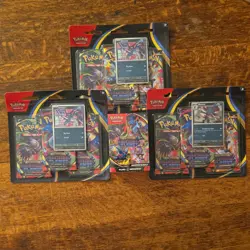 Pokemon TCG Phantasmal Flames 3x Blister Packs and 1x Booster Bundle - Image 1