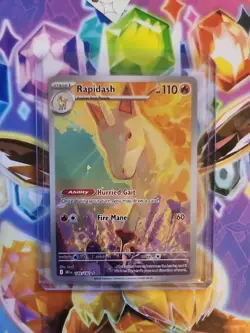 Rapidash 189/182 Sv10: Destined Rivals Holo Rare Pokemon TCG Illustration NM - Image 1
