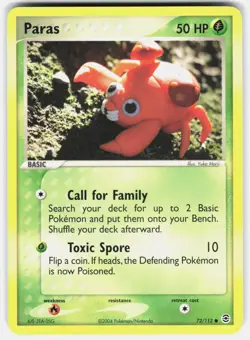 POKEMON PARAS 72 FIRERED & LEAFGREEN LP - Image 1