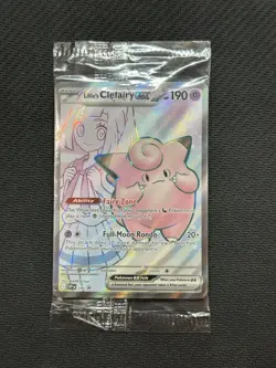 Pokemon Lillie’s Clefairy EX 195 Black Star Promo SEALED - Image 1