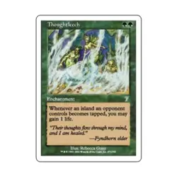 WOTC MtG 7th Ed Thoughtleech (U) (Foil) EX - Image 1