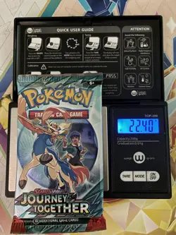 Heavy! Over 22.40 Gram Pokemon Journey Together Booster Pack Sealed - Image 1