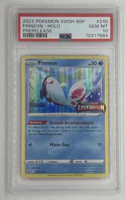 2022 Pokemon SWSH BSP Finneon #240 Holo Prerelease PSA 10 Gem Mint 🌶🥵 - Image 1
