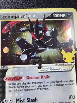 Pokemon: Greninja Gold Star Sword & Shield Promo SWSH144 (Celebrations ETB) - Image 3