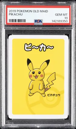2019 POKEMON OLD MAID PIKACHU PSA 10 - Image 1