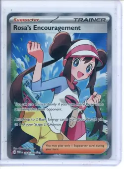 2026 Pokemon Perfect Order #114/088 Rosa's Encouragement Ultra Rare Full Art NM - Image 1