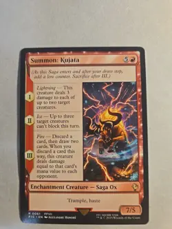 Summon Kujata Surge Foil Commander: Final Fantasy MTG 0061 Rare - Image 1