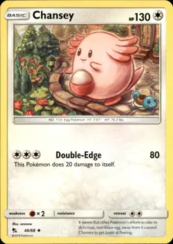 Chansey 46/68 Uncommon Hidden Fates Pokemon NM - Image 1