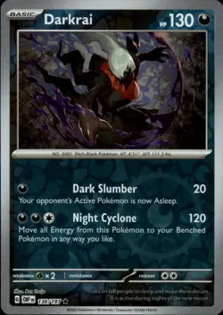 Darkrai 136/197 Rare Obsidian Flames Pokemon Reverse Holo NM - Image 1