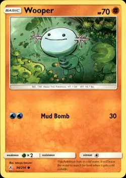 Wooper 96/214 Common Unbroken Bonds Pokemon NM - Image 1