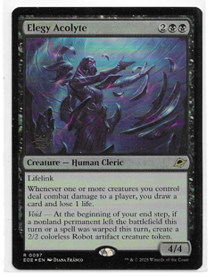 Elegy Acolyte - Prerelease Cards- Foil - Edge of Eternities - MTG Rare - Image 1