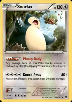 Snorlax 118/162 Uncommon BREAKthrough Pokemon NM - Image 1