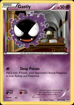 Gastly 58/162 Common BREAKthrough NM - Image 1