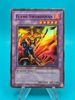 YuGiOh Flame Swordsman Super Rare LOB-003 - Image 1