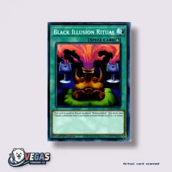 Yu-Gi-Oh! 1st Edition Black Illusion Ritual Common LDS1-EN048 NM - Image 1