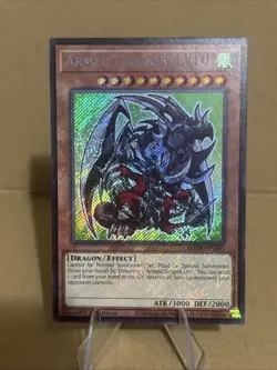 Yu-Gi-Oh Armed Dragon LV10 Chibi Art MZMU-EN065 Secret Rare 1st Edition NM - Image 1