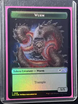 Worldspine Wurm-M 1305 SLD & Wurm Token-T 1306 SLD-Foils-MTG Secret Lair Drop-NM - Image 3