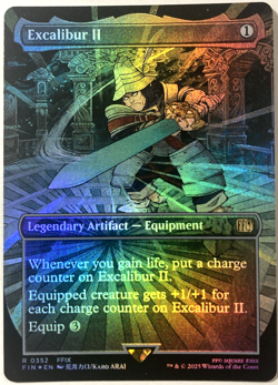 MTG Excalibur II (Borderless Foil) Final Fantasy 352 NM - Image 1