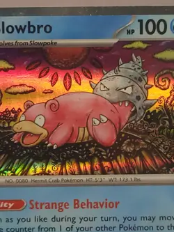 Slowbro 043/198 - Shinji Kanda- Scarlet Violet Base, NM POKEMON TCG CARD - Image 2