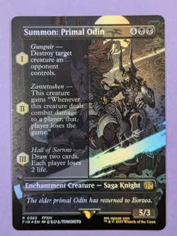 MTG Magic: FINAL FANTASY: Summon: Primal Odin #0365 Rare - NM - Image 1