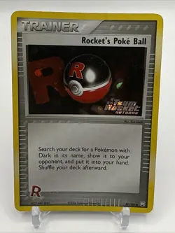 Rocket's Poke Ball 89/109 Reverse Holo Stamped Team Rocket Returns Pokemon Card - Image 1
