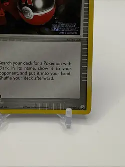 Rocket's Poke Ball 89/109 Reverse Holo Stamped Team Rocket Returns Pokemon Card - Image 4