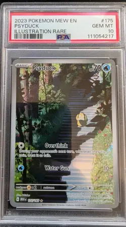 Pokemon TCG Scarlet & Violet 151 Psyduck Illustration Rare Card 175/165 PSA 10 - Image 1