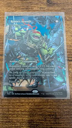 Ronin's Arsenal (Borderless) 0015 - PZA Teenage Mutant Ninja Turtles TMNT MTG NM - Image 1