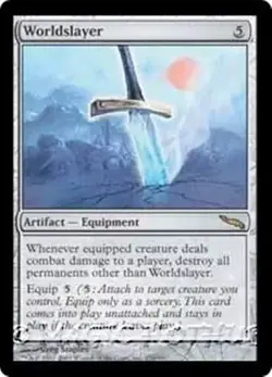 WORLDSLAYER Mirrodin MTG Artifact — Equipment RARE - Image 1